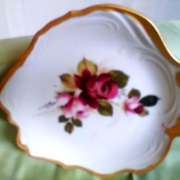 B. Owen Gorgeous Vintage Porcelain ROSE GOLD Designer PLATE - Picture 6 of 6